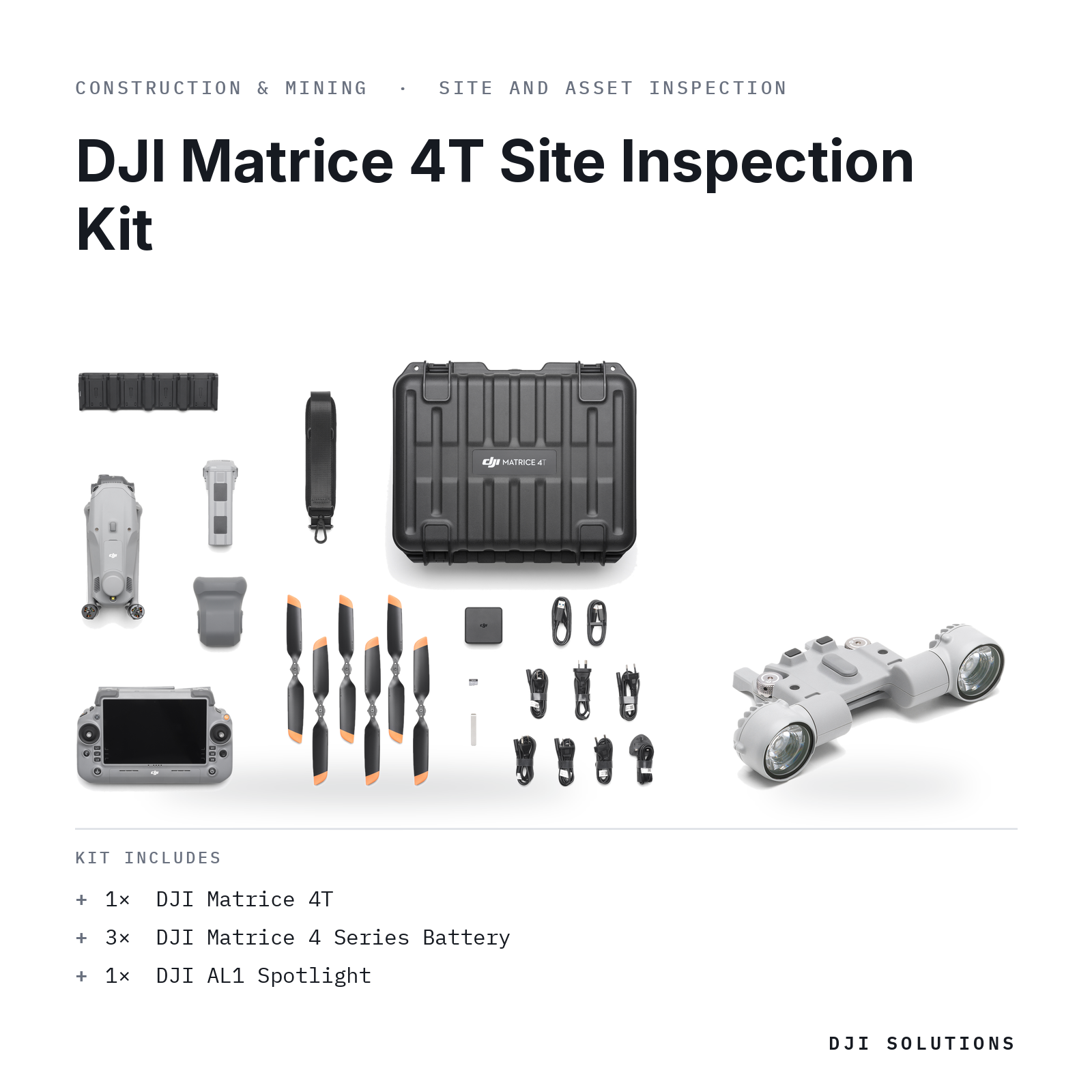 DJI Matrice 4T Site Inspection Kit — kit contents graphic